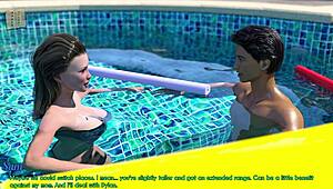 a wife and stepmother in erotic game scenes