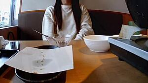 Japanese Amateur Wife Enjoys Creampie with Shaved Pussy