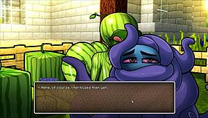 hornycraft parody hentai game pornplay ep 43 steve fucks sexy watermelon