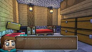 hornycraft parody hentai game pornplay ep 43 steve fucks sexy watermelon