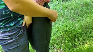 Step Brother Drills Me Hard in the Forest