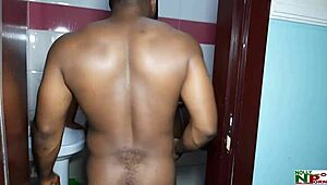 Bathroom Threesome Porn Featuring Black Queen Natasha and Pussy King!