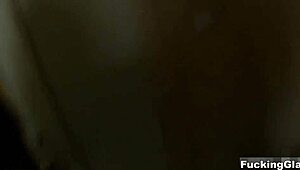 fucking glasses - teeny dania drilled hard on a balcony pov