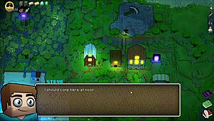 hornycraft parody hentai game pornplay ep 43 steve fucks sexy watermelon