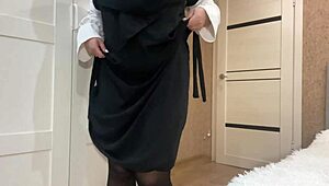 Syrian Stepmom Guides Stepson with Jerk Off Instructions in Homemade Solo Session