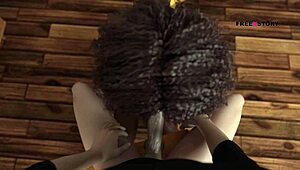 Dreams of desire - latisha gives blowjob to alex while studying in 3d porn game