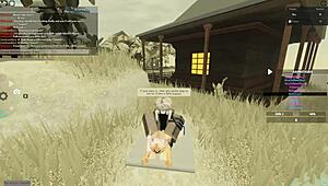 Cute Whore Rides and Gets Ass Fucked in Roblox