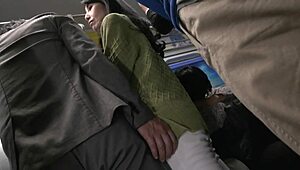 Japanese Wife on Train - Makiko Tsurukawa Faces Humiliation with Intense Handjob