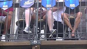 Helena Price Flashes Upskirt Pussy Wild in Public