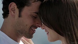 lucky stalker finally fucks big tits milf in wet lingerie masturbation