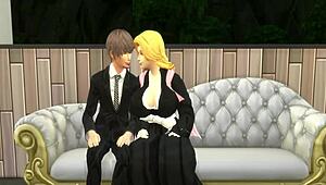 Wow, Light Yagami scores a hentai threesome with Rangiku and Bulma! They beg for his load inside!