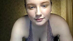 Shy Girl Reveals Huge Natural Tits