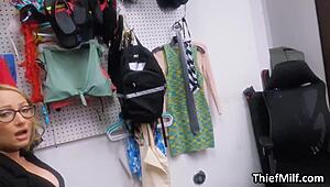 Big tit milf bday gift thief spied on