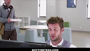 Teen 18+ working with interracial team featuring Penelope Kay and others