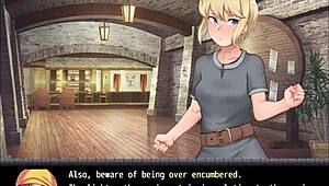 Blonde Girl Boldly Enters Monster-Filled Cave For Lost Treasures In Hentai!