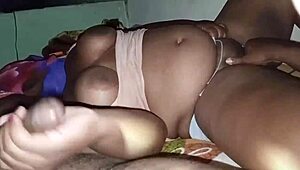 Wow, busty ebony stepmom seduces virgin stepson!