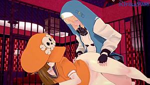 May And Bridget Have Intense Sex And Anal In Guilty Gear Strive Hentai 😈