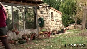 Hey, two French girls share one rod and their slits