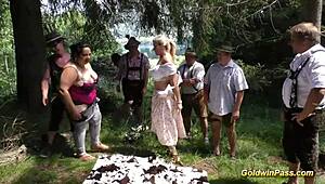 hey, wanna see german fat chicks get banged hard in nature? how do they handle double assfucking outdoors?