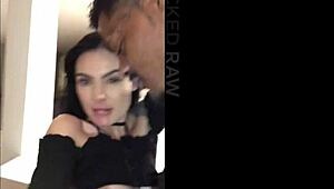 blackedraw, my canadian girlfriend takes huge bbc deep in her ass