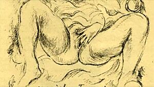 Erotic Vintage Illustration With Sultry Retro Charm