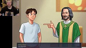 Teen Avoids Embarrassing Moment with Mommy Teacher in Shower Cumshot