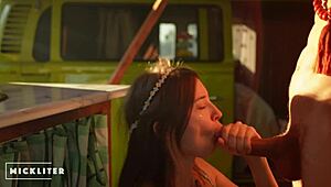 That hippie fucked me relentlessly at Woodstock for three days.