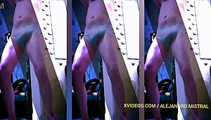 Hey, check Alejandro Mistral showing off in tight underwear, pure fetish!