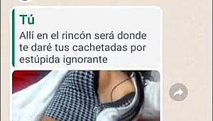 Colegiala begs to improve her grade in web chat