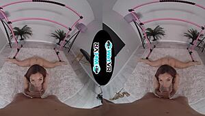 I watchd WetVR extrem flexible Sophia Sultry get strechd out in VR porn with blowjob an cumshot