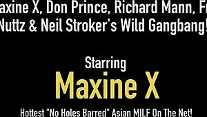 Maxine X 与 Don Prince 和 Richard Mann 双重动作尖叫！