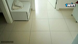 horny middle eastern wife in hijab takes it hard anally from husband's buddy