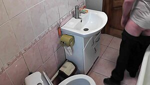 Frina Jerks Husband’s Old Roommate in Toilet Oops