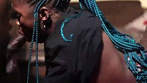 Hardcore college threesome with wild big ass action