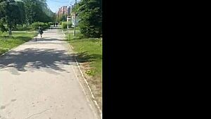 ki-sim meeting a stranger on the street not fake