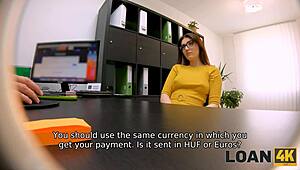 yo, loan4k deal got her wet for mortgage cash in office