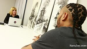 big dicked employee fucks mature sara jay for raise!