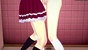 i watch koneko and xenovia in lesbian action, hs dxd ntr madness, full movie on fantasyking3, it's so hot.