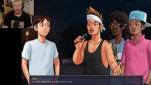 Teen Avoids Embarrassing Moment with Mommy Teacher in Shower Cumshot