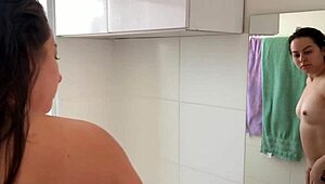 Good Cuckold Action! Let The Best Friend Fuck The Wife's Big Ass First, Then He Pounds Her Hard In The Bathroom With A Young Guy!