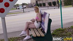 Guessing game turns into fucking Layla Belle's big tits and vagina!