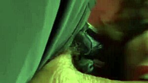 gorgeous brunette shoves huge monster cock into her ass for close-up anal assfucking