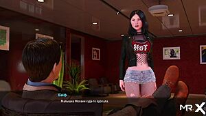 I-I show my brests in red suit, e1 72