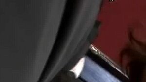 gorgeous brunette shoves huge monster cock into her ass for close-up anal assfucking