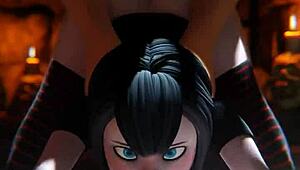 i can't believe mavis got drilled from behind in 3d