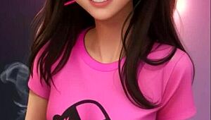 AI-Generated Mona In Hentai Cartoon