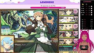 哦，vtuber Lewdneko震动棒Evenicle高潮浪叫！