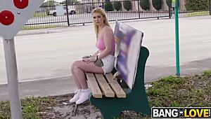 Guessing game turns into fucking Layla Belle's big tits and vagina!