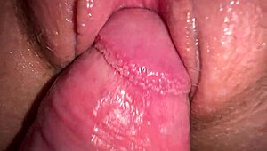 Teen Roommate's Shaved Pussy Close-Up Fuck