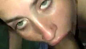 Slut Goddess Performs Sloppy Deepthroat Blowjob And Swallows